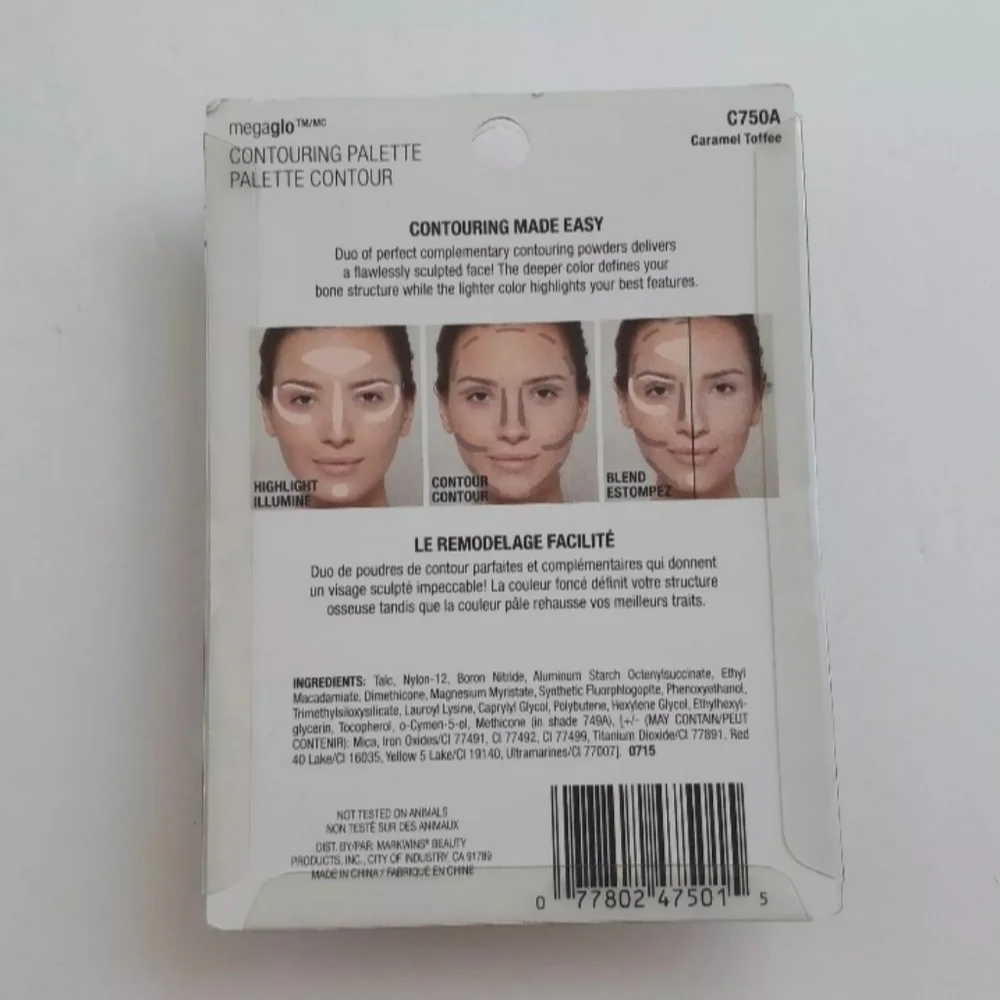 2/$20 Wet n Wild Mega Glo Contouring Palette Contour C750A CARAMEL TOFFEE 0.44Oz